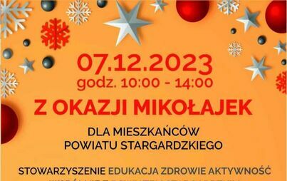 Zdjęcie do Zapraszamy mieszkańc&oacute;w powiatu na bezpłatne badania z Okazji Mikołajek.