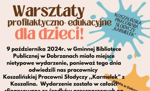 Zdjęcie do Warsztaty profilaktyczno - edukacyjne dla dzieci