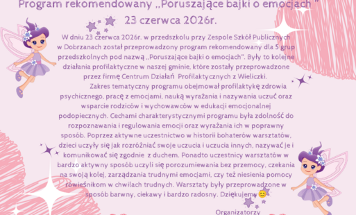 Program rekomendowany "Poruszające bajki o emocjach" 23.06.2026 r.