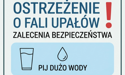 Ostrzeżenie przed bardzo wysokimi temperaturami !!!