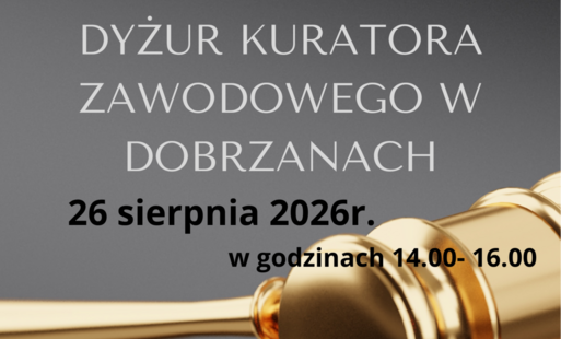 Zdjęcie do Dyżur Kuratora Zawodowego w Punkcie Informacyjno - Konsultacyjnym 26.08.2026 r.